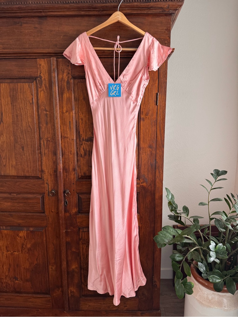 VRG GRL Summer Nostalgia Bias Cut Maxi Dress